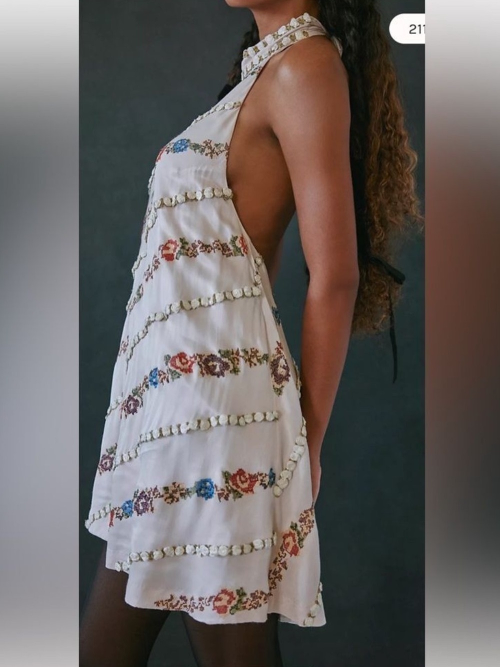 RARE Free People Embroidered Dress